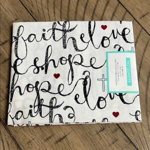 Faith and Love Fabric Fat Quarter